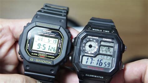 casio illuminator vs g shock.